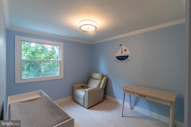12306 Quail Woods Dr, Germantown, MD 20874 - bedroom featuring crown molding, carpet floors, and baseboards