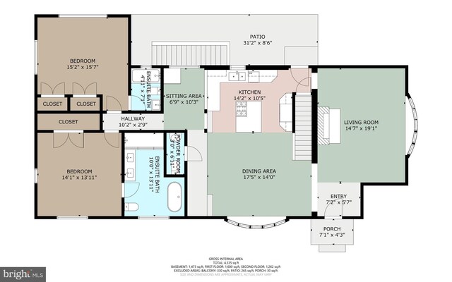225 Dupont Cir, Wilmington, DE 19809 - view of room layout