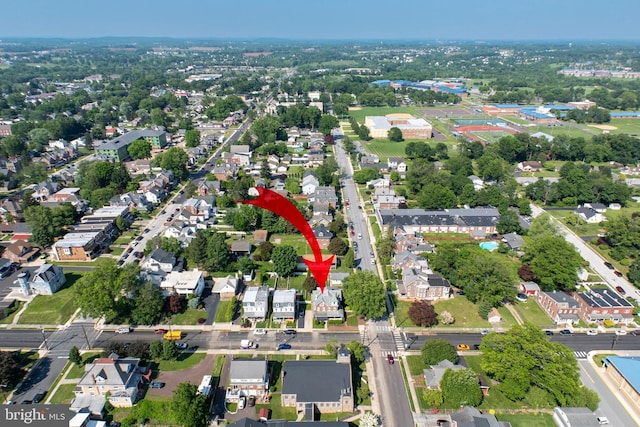 134 S 5th Ave, Royersford, PA 19468 - aerial overview of property's location featuring nearby suburban area