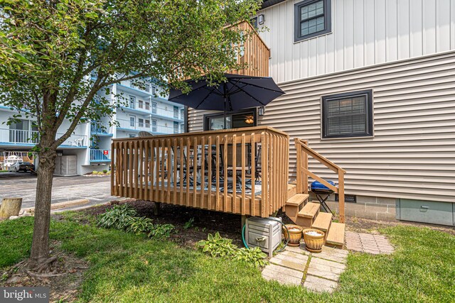 104 120th St Unit D82, Ocean City, MD 21842 - view of wooden deck