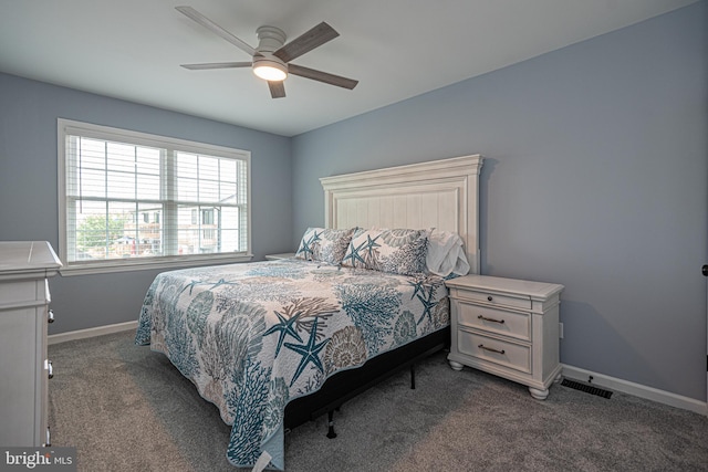 104 120th St Unit D82, Ocean City, MD 21842 - bedroom featuring carpet, baseboards, and a ceiling fan