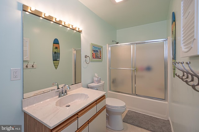 104 120th St Unit D82, Ocean City, MD 21842 - full bathroom featuring vanity, toilet, and combined bath / shower with glass door