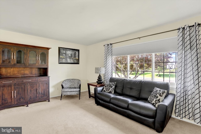 869 Primrose Dr, Warminster, PA 18974 - living room featuring light colored carpet and baseboards