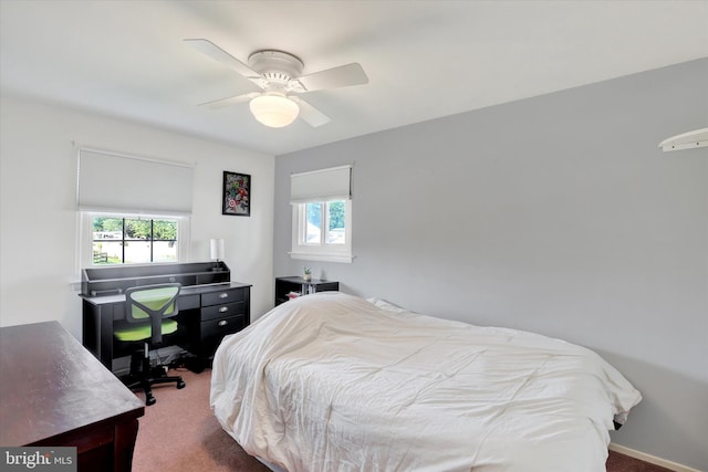 869 Primrose Dr, Warminster, PA 18974 - carpeted bedroom featuring ceiling fan