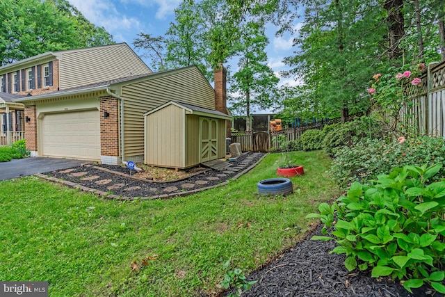 1606 Montmorency Dr, Vienna, VA 22182 - view of yard with driveway and a garage