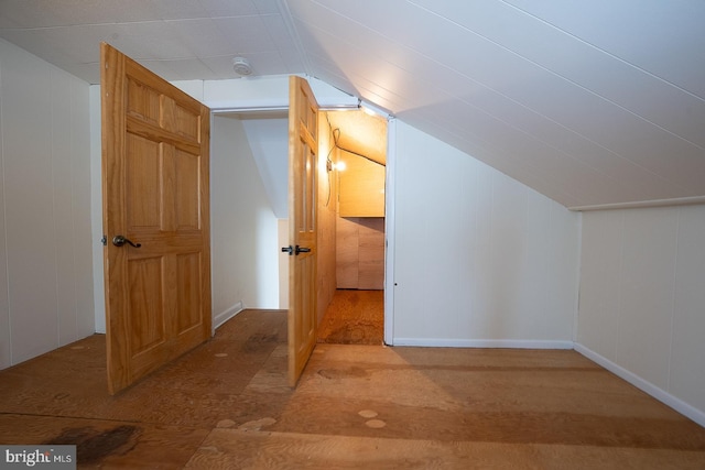 405 Garden Ln, Aston, PA 19014 - additional living space featuring lofted ceiling and wood finished floors