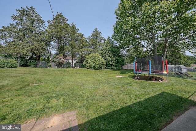 405 Garden Ln, Aston, PA 19014 - view of yard featuring a trampoline