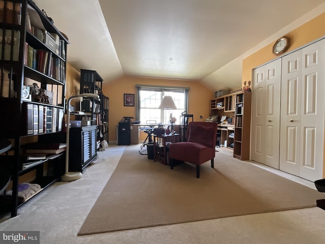 7324 Summerwind Cir, Laurel, MD 20707 - sitting room with vaulted ceiling and carpet floors