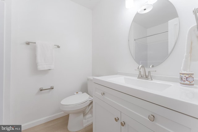 4377 Cherry Hill Rd, Arlington, VA 22207 - bathroom featuring vanity and wood finished floors