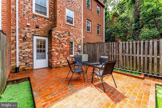 4377 Cherry Hill Rd, Arlington, VA 22207 - fenced backyard featuring a patio area and a wooden deck