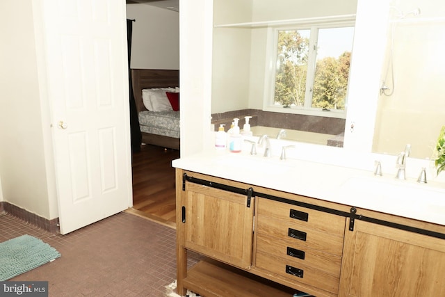 9216 Crandall Rd, Lanham, MD 20706 - ensuite bathroom featuring a bath and tile patterned flooring