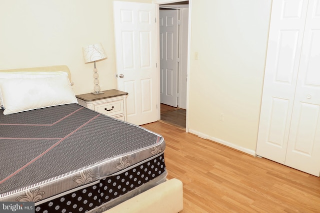 9216 Crandall Rd, Lanham, MD 20706 - bedroom featuring light wood finished floors and a closet