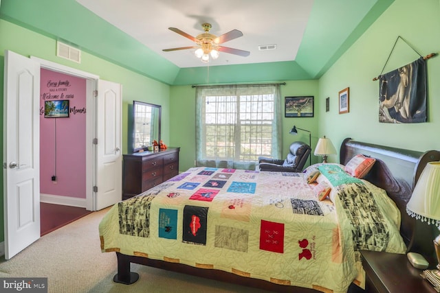 8612 Wintergreen Ct Unit 403, Odenton, MD 21113 - carpeted bedroom featuring lofted ceiling, ceiling fan, and baseboards