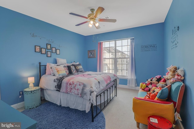 8612 Wintergreen Ct Unit 403, Odenton, MD 21113 - carpeted bedroom with baseboards and a ceiling fan