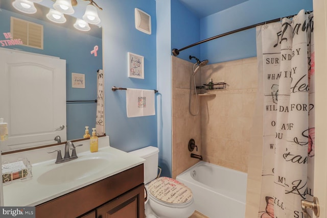 8612 Wintergreen Ct Unit 403, Odenton, MD 21113 - bathroom with toilet, shower / tub combo with curtain, and vanity