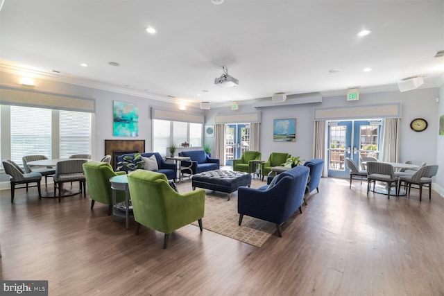 8612 Wintergreen Ct Unit 403, Odenton, MD 21113 - common area featuring recessed lighting and crown molding