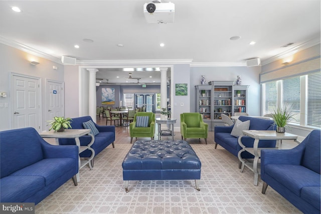 8612 Wintergreen Ct Unit 403, Odenton, MD 21113 - common area featuring ornamental molding and recessed lighting