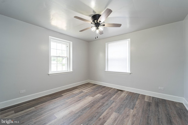 3232 N Rolling Rd, Baltimore, MD 21244 - unfurnished room featuring wood finished floors and ceiling fan