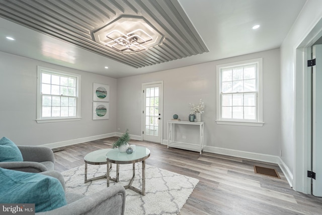 3232 N Rolling Rd, Baltimore, MD 21244 - living room with wood finished floors and recessed lighting