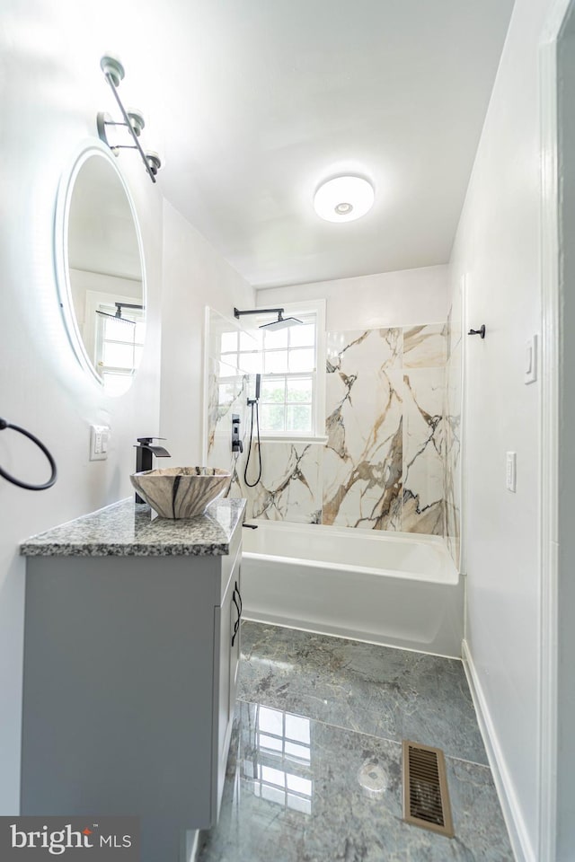 3232 N Rolling Rd, Baltimore, MD 21244 - full bath featuring vanity and shower / washtub combination