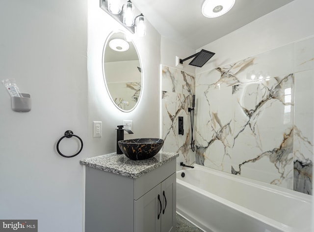 3232 N Rolling Rd, Baltimore, MD 21244 - bathroom with vanity and shower / bathtub combination