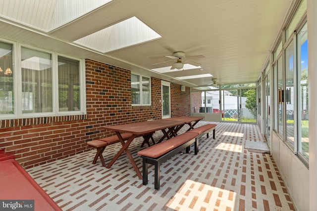 645 Lily Rd, Warminster, PA 18974 - sunroom / solarium featuring outdoor dining space and ceiling fan