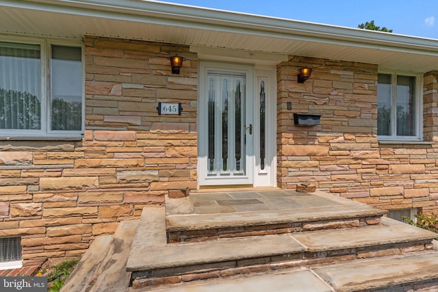 645 Lily Rd, Warminster, PA 18974 - entrance to property featuring stone siding