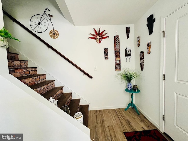 53 Shelduck Ln, Mechanicsburg, PA 17050 - stairway with wood finished floors and baseboards