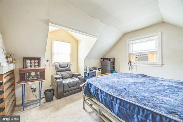 17 S Jefferson Ave, National Park, NJ 08063 - carpeted bedroom featuring vaulted ceiling and cooling unit