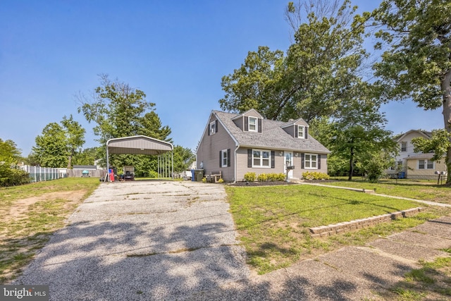 17 S Jefferson Ave, National Park, NJ 08063 - view of front of home with a carport and asphalt driveway