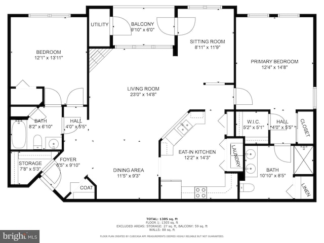 7 Brook Farm Ct Unit 7E, Perry Hall, MD 21128 - home floor plan