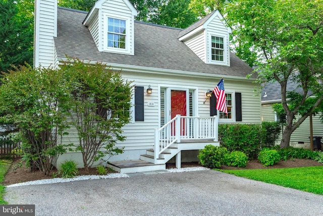 1414 Ellis Rd, Annapolis, MD 21403 - new england style home featuring a chimney and roof with shingles