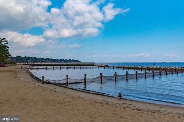1414 Ellis Rd, Annapolis, MD 21403 - dock area featuring view of water and beach