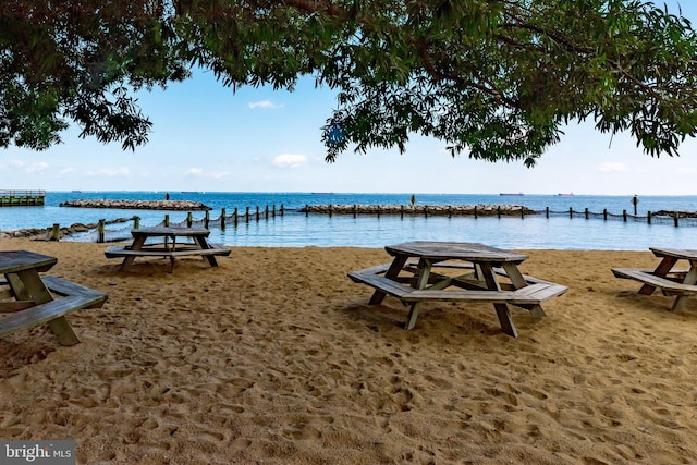 1414 Ellis Rd, Annapolis, MD 21403 - view of home's community with a dock and a water view