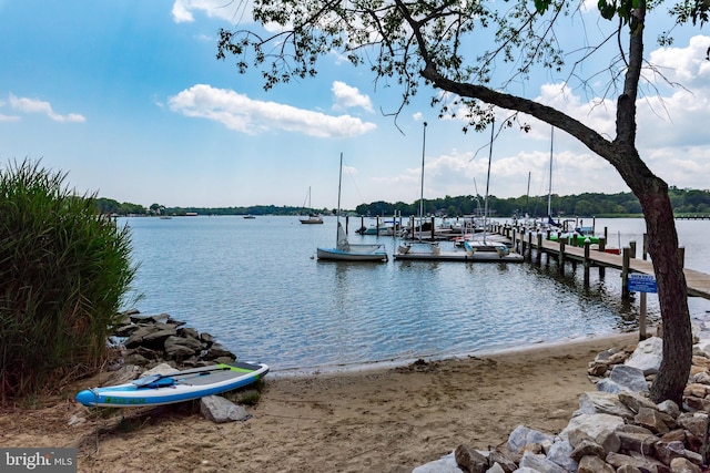 1414 Ellis Rd, Annapolis, MD 21403 - dock featuring a water view