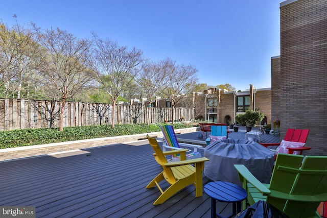 1602 Chimney House Rd Unit 1602, Reston, VA 20190 - wooden deck with outdoor dining area