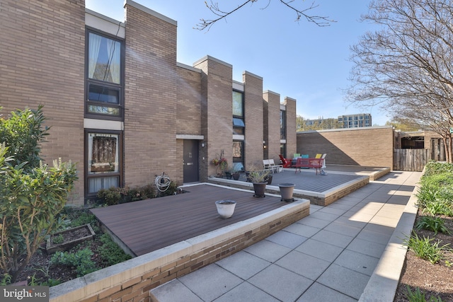 1602 Chimney House Rd Unit 1602, Reston, VA 20190 - view of patio with a wooden deck