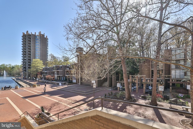 1602 Chimney House Rd Unit 1602, Reston, VA 20190 - wooden terrace with a water view