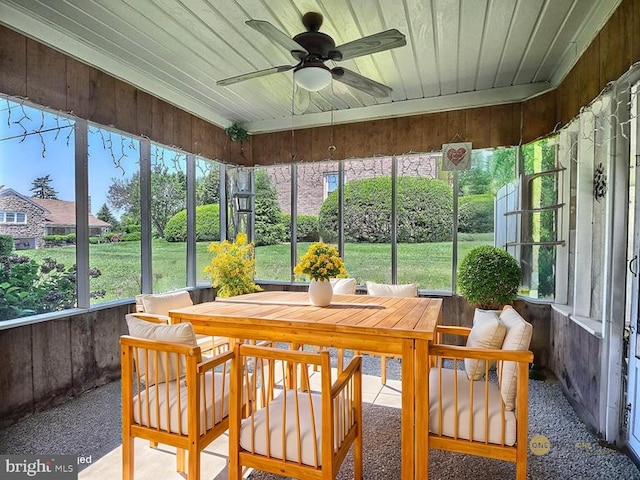 1927 N 15th St, Reading, PA 19604 - sunroom with a ceiling fan, outdoor dining area, and plenty of natural light