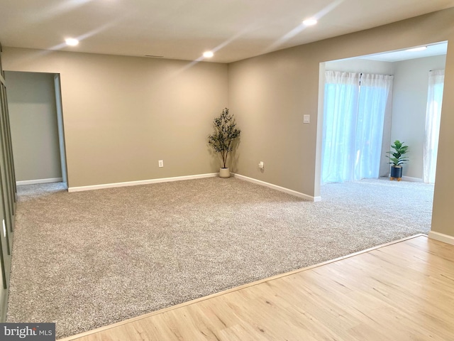 6 Kent Pl, Sewell, NJ 08080 - carpeted spare room with baseboards, recessed lighting, and wood finished floors