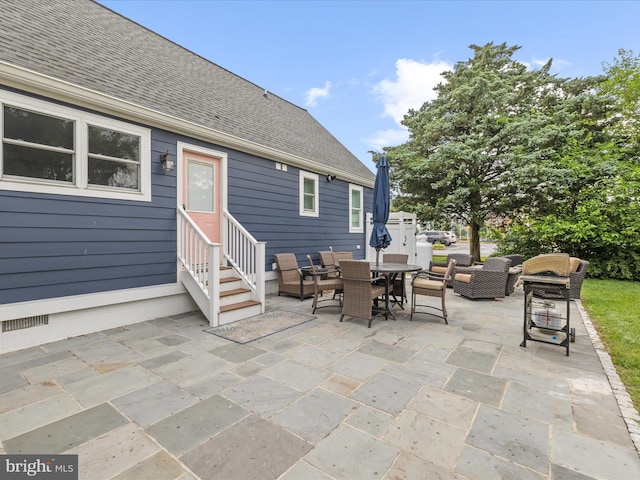 65 W W Ave W, Ocean View, DE 19970 - view of patio / terrace featuring entry steps, outdoor lounge area, and outdoor dining area