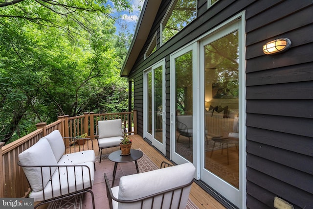 4834 8th St S, Arlington, VA 22204 - deck featuring an outdoor living space