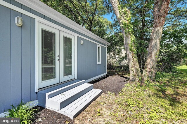 501 Clays Ln, Laurel, MD 20707 - doorway to property featuring french doors