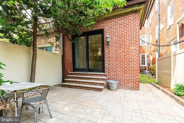 2112 Pine St Unit 2, Philadelphia, PA 19103 - view of patio / terrace with entry steps and central AC