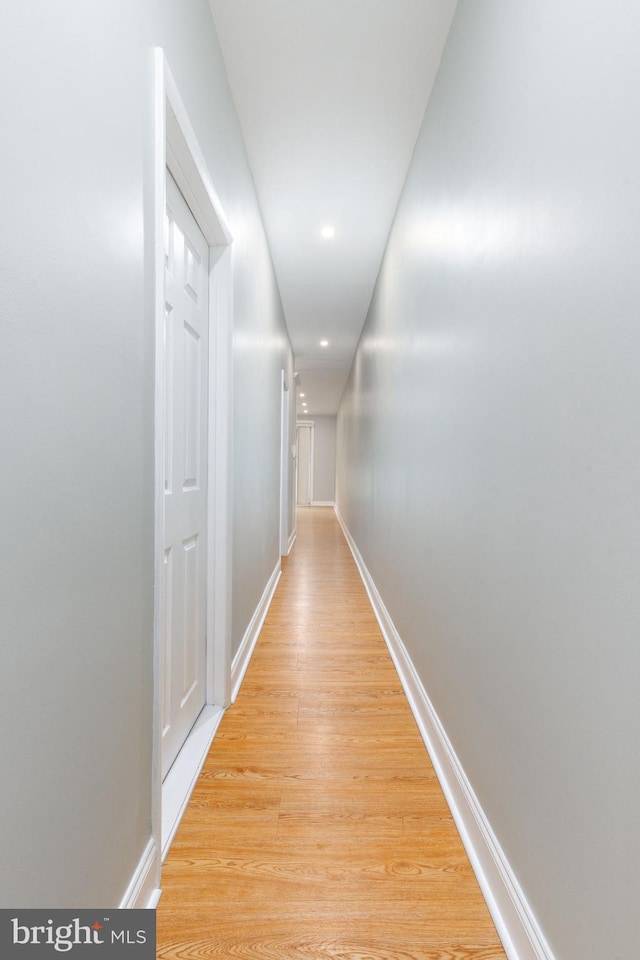 2112 Pine St Unit 2, Philadelphia, PA 19103 - corridor with light wood-type flooring, baseboards, and recessed lighting