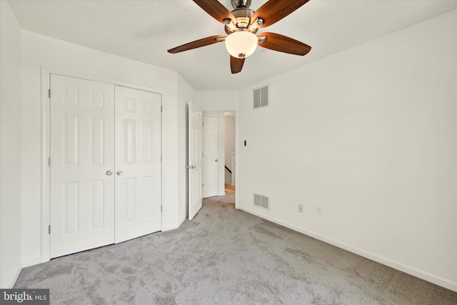 6119 Starburn Path, Columbia, MD 21045 - unfurnished bedroom with carpet flooring, a closet, and ceiling fan