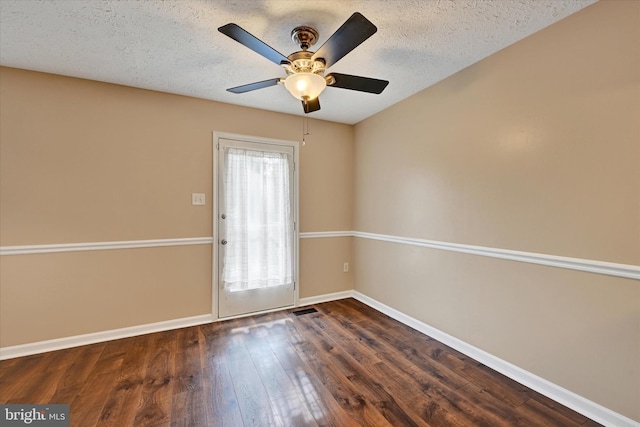 6119 Starburn Path, Columbia, MD 21045 - empty room featuring wood finished floors, a ceiling fan, and a textured ceiling
