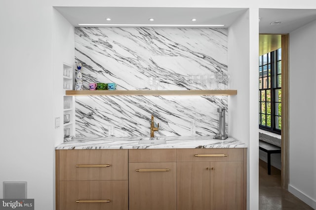 1220 Bank St Unit 304, Baltimore, MD 21202 - bar area with recessed lighting and a sink
