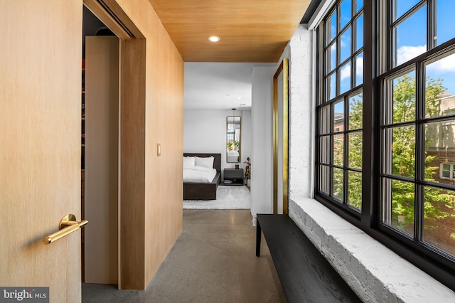 1220 Bank St Unit 304, Baltimore, MD 21202 - hall featuring finished concrete flooring and recessed lighting