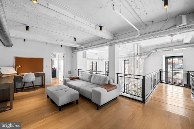 1220 Bank St Unit 304, Baltimore, MD 21202 - living room featuring wood finished floors